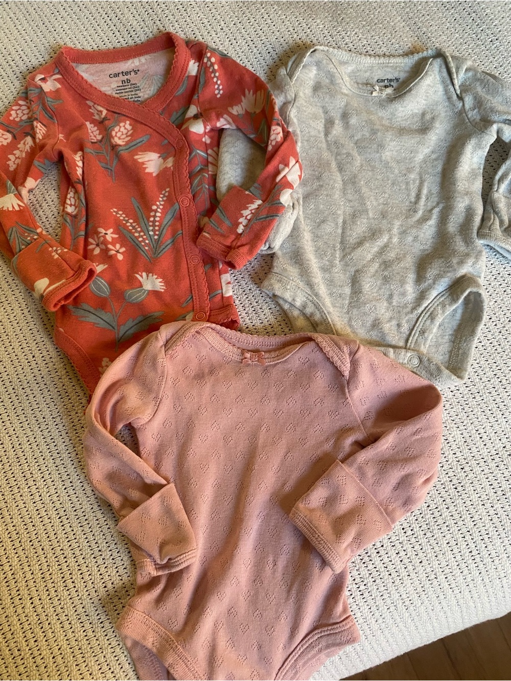 Carter's Baby Girls Long-Sleeve Bodysuit Bundle